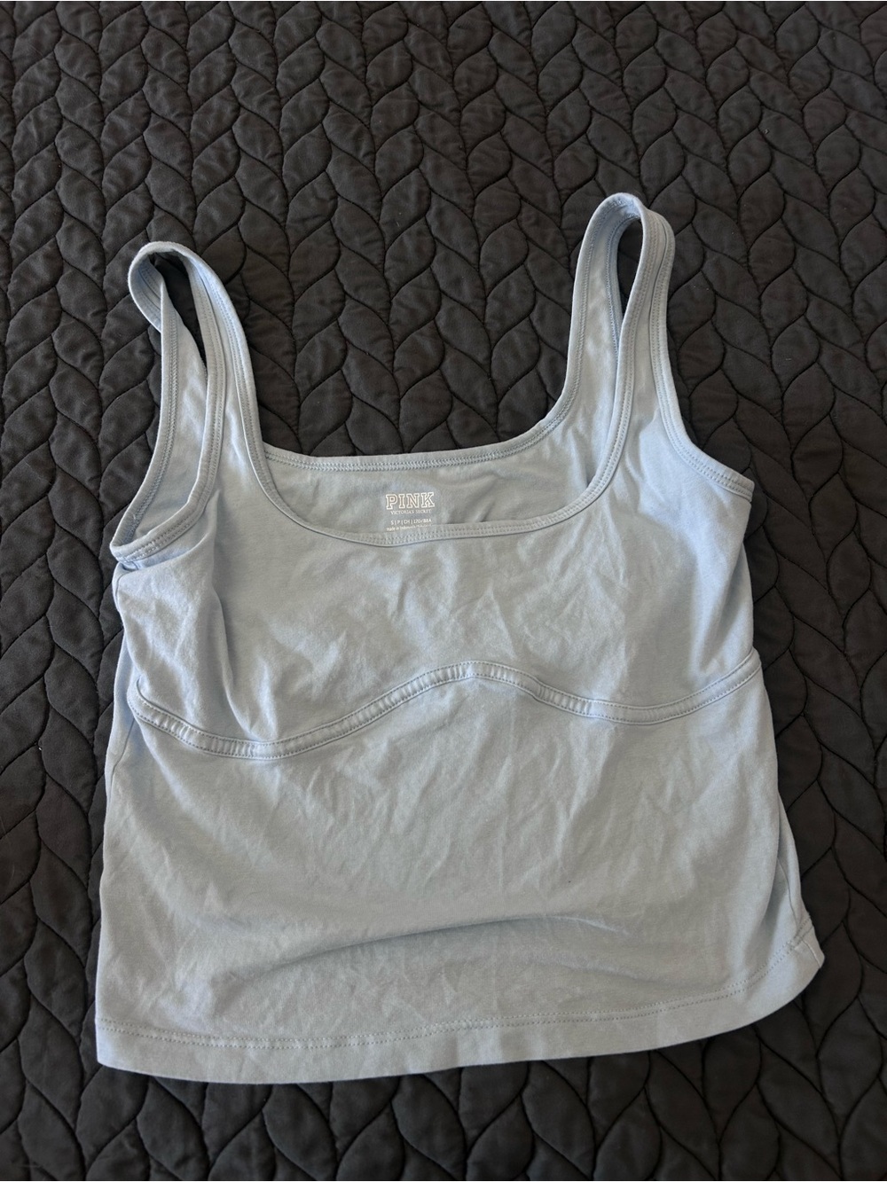 PINK Victoria's Secret Light Blue Tank Top